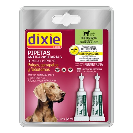 DIXIE PIPETAS CON PERMETRINA PERRO GRANDE