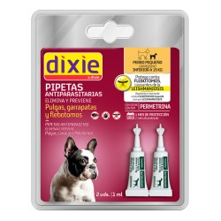 DIXIE PIPETAS CON PERMETRINA PERRO PEQUEÑO